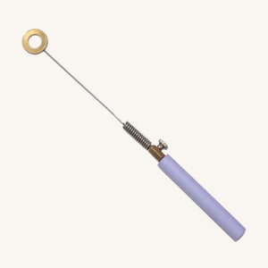 Mini Biotensor - 27cm Bio-tensor with a Purple Handle, Spring Rod and Brass Ring