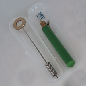 Mini Biotensor - 27cm Bio-tensor with a Dark Green Handle, Spring Rod and Brass Ring