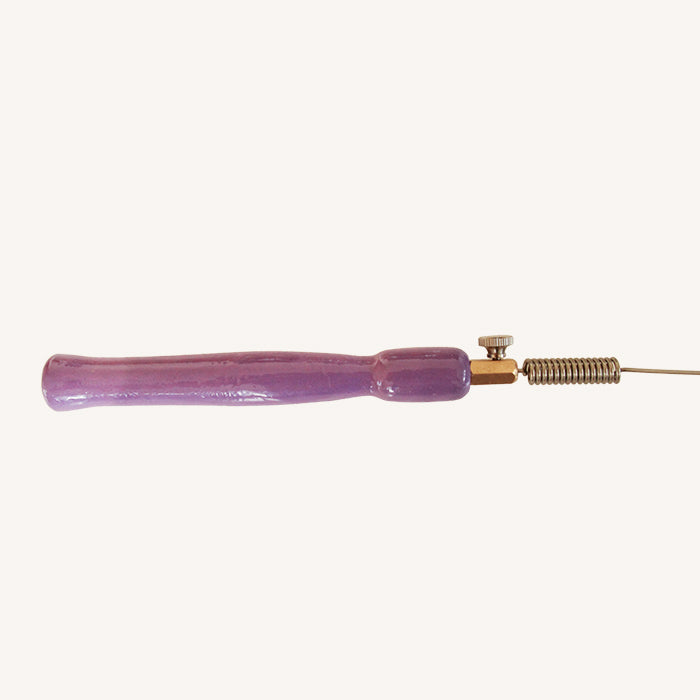 Purple Wave Ring, Spring Rod, Wooden Handle Biotensor