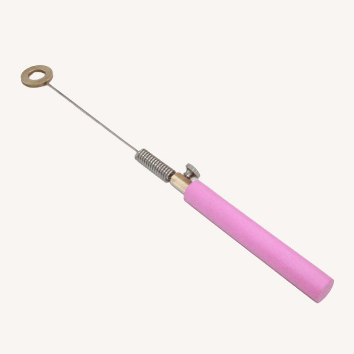 Mini Biotensor - 27cm Bio-tensor with a Pink Handle, Spring Rod and Brass Ring