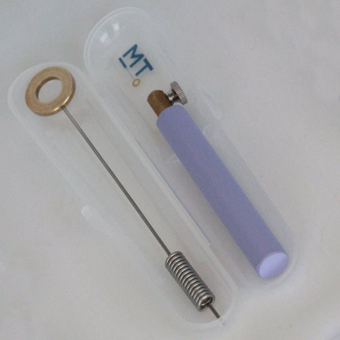 Mini Biotensor - 27cm Bio-tensor with a Purple Handle, Spring Rod and Brass Ring