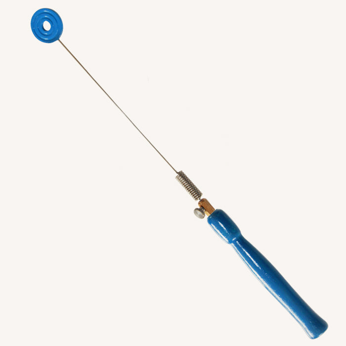Blue Wave Ring, Spring Rod, Wooden Handle Biotensor