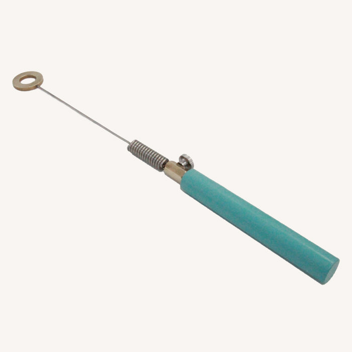 Mini Biotensor - 27cm Bio-tensor with a Turquoise Handle, Spring Rod and Brass Ring