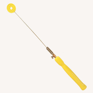 Yellow Wave Ring, Spring Rod, Wooden Handle Biotensor