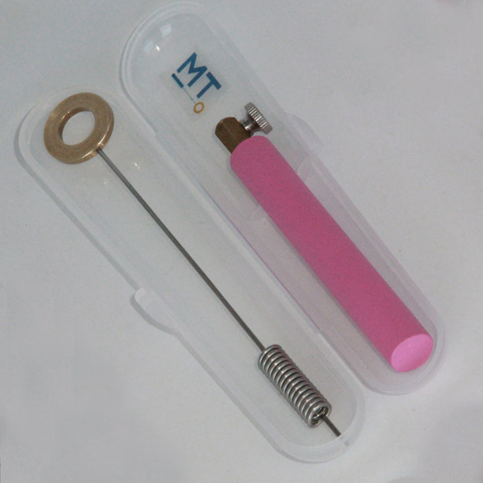 Mini Biotensor - 27cm Bio-tensor with a Pink Handle, Spring Rod and Brass Ring